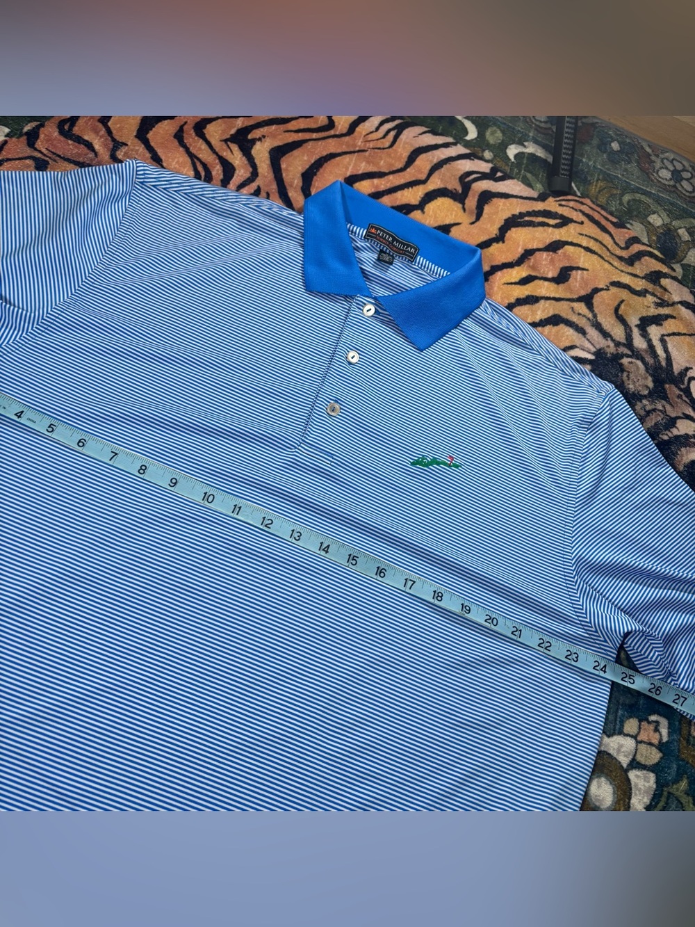 Peter Millar Summer Comfort Fishers Island Club Performance Golf Polo Shirt L - Picture 5 of 6